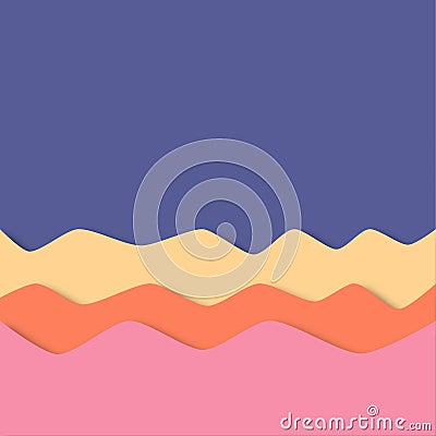 Colorful backdrop in papercut style. Stock Photo